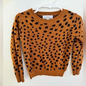 Zara rust and black print sweater